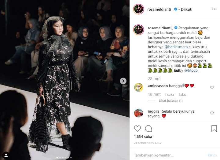 Risa Meldianti Model Fashion Show Barli Asmara