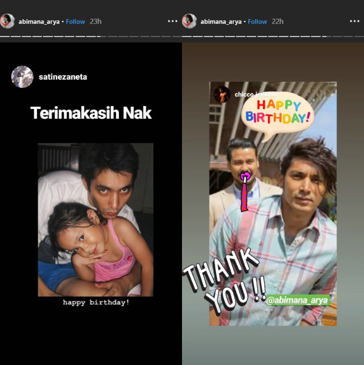 Abimana Aryasatya Unggah Foto Lawas Saat Tiup Lilin Di Hari Ulang Tahunnya