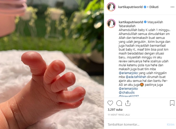 Kaki Putri Pertama Kartika Putri