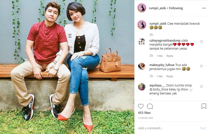 Abash Pacar Lucinta Luna Mendadak Brewokan, Celana Ketat Bikin Salfok Bagian Ini