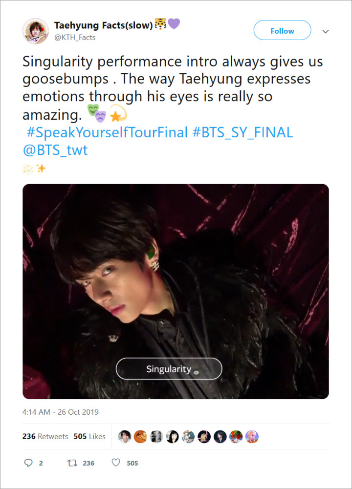 Penampilan \'Black Swan\' V Bawakan \'Singularity\' Di Konser Final BTS Viral Dan Tuai Decak Kagum