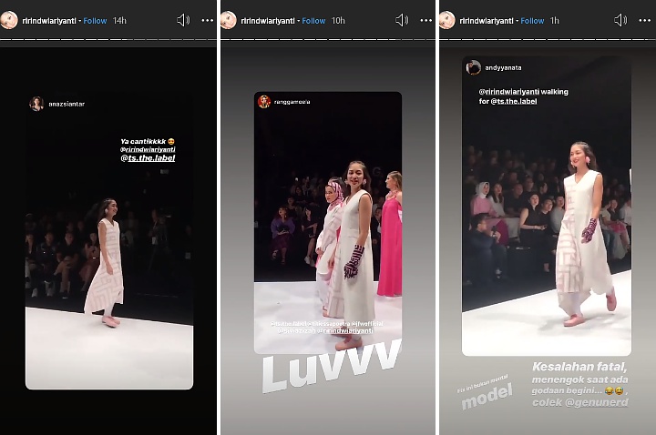 Ririn Dwi Ariyanti Ngaku Gugup Saat Tampil Di Acara Jakarta Fashion Week