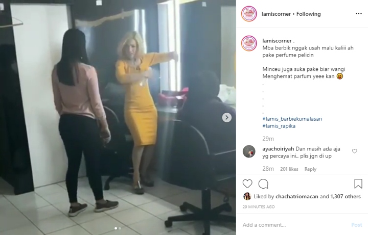 Usai Hina Danang D\'Academy Bau Badan, Barbie Kumalasari Kepergok Pakai Parfum Pelicin Baju