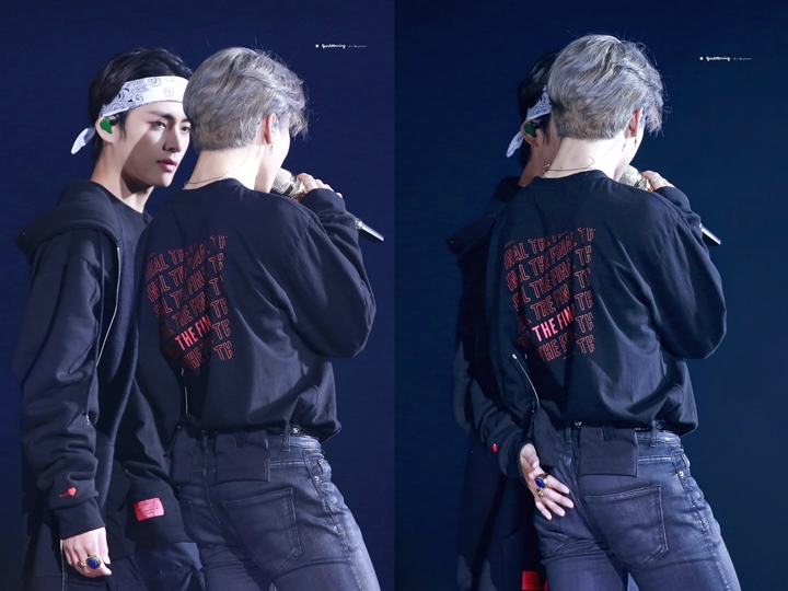 V dan Jimin Sibuk Mesra-Mesraan di Konser BTS 1