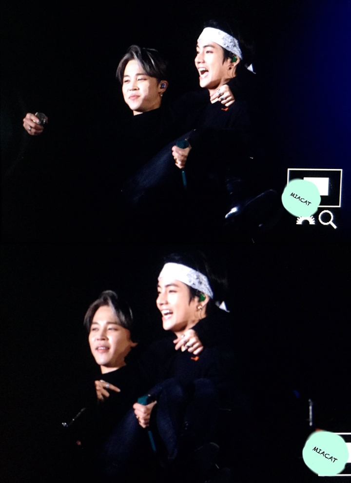 V dan Jimin Sibuk Mesra-Mesraan di Konser BTS 3