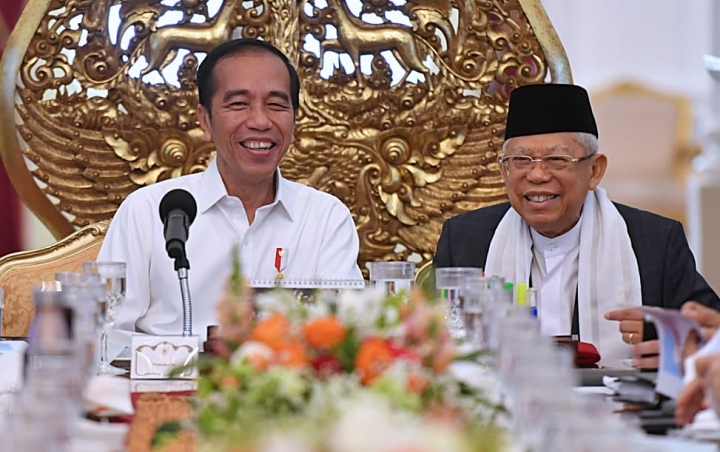 Ma'ruf Amin Sebut Jokowi Tak Puas Soal Susunan Kabinet