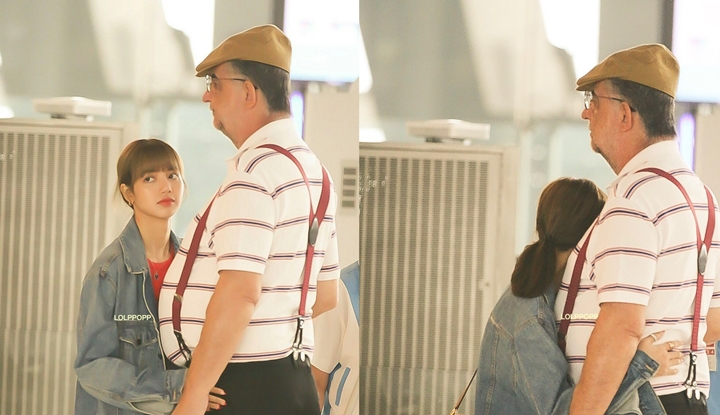 Foto-Foto Lisa BLACKPINK Peluk Manja Sang Ayah 2