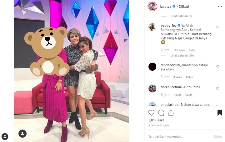 Komentar Bebby Fey di Instagram Liza Aditya