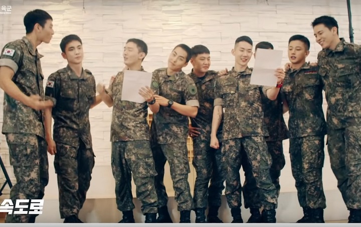 Ada Xiumin EXO Hingga Yoon Jisung, Intip Keseruan Para Idol Wamil Nyanyikan Lagu Tentara 'Run Run'