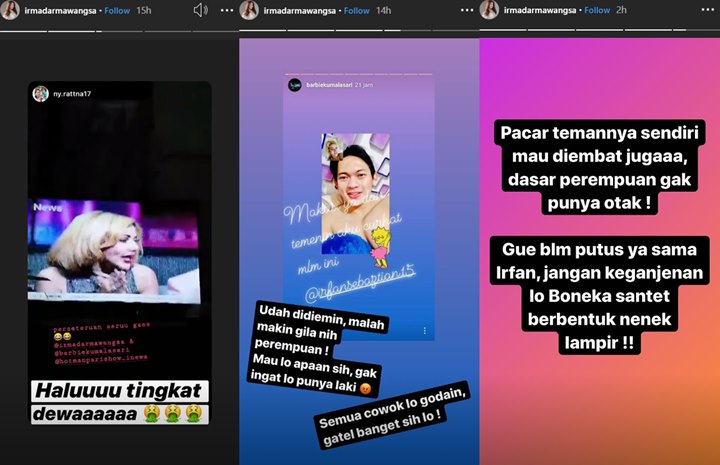 Irma Darmawangsa Ngamuk Usai Tahu Barbie Kumalasari Video Call Bareng Irfan Sbaztian