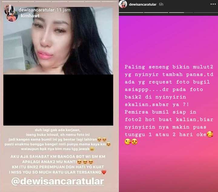 Dewi Sanca Sebar Foto Bugil
