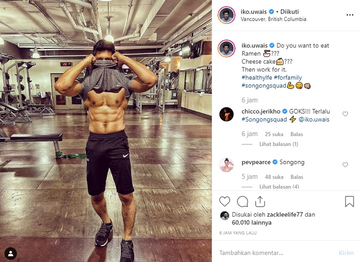 Iko Uwais Pamer Six Pack