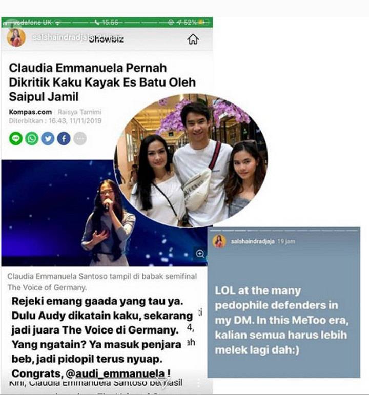 Sindiran Salsha Putri Iis Dahlia