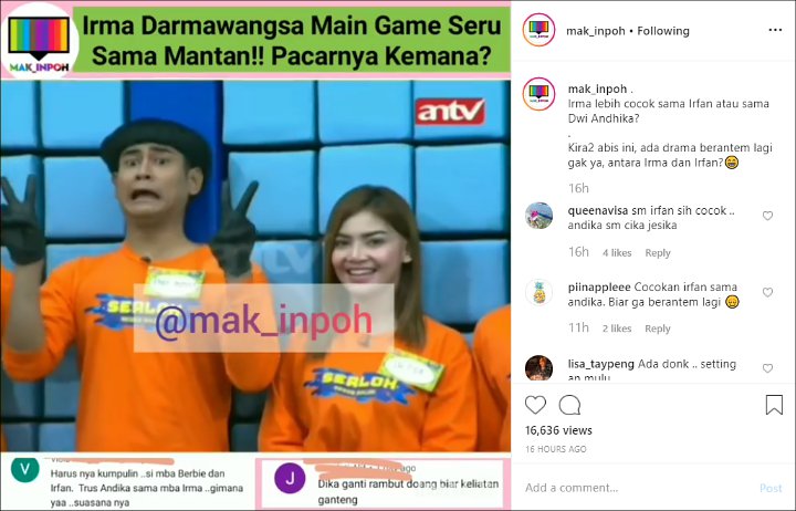 Irfan Temani Barbie Kumalasari Filler Bibir, Irma Darmawangsa Main Game Sama Mantan Pacar