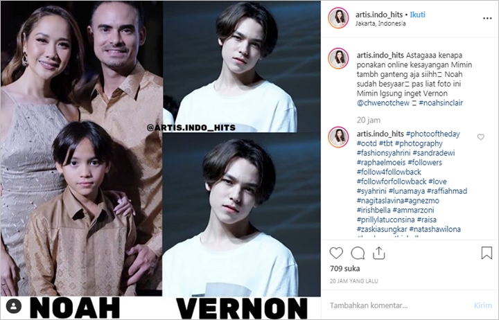 Putra Tampan Bunga Citra Lestari dan Ashraf Sinclair Disebut Mirip Vernon Seventeen, Setuju?
