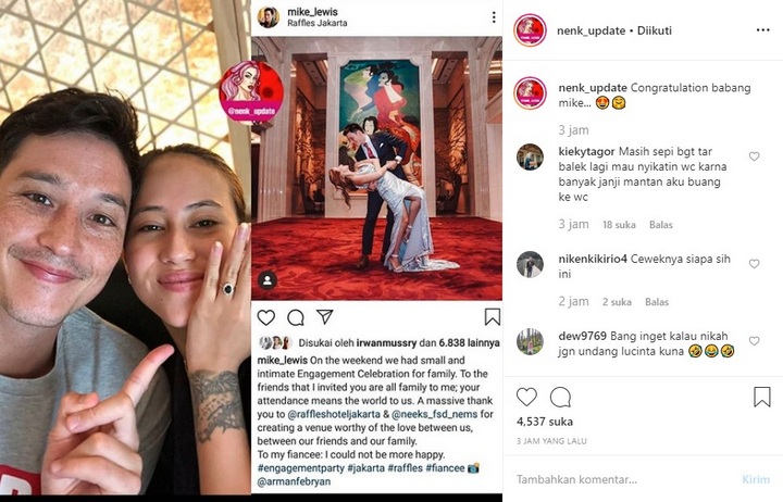 Mike Lewis Resmi Tunangan, \'Skandal\' dengan Lucinta Luna Kembali Dibahas