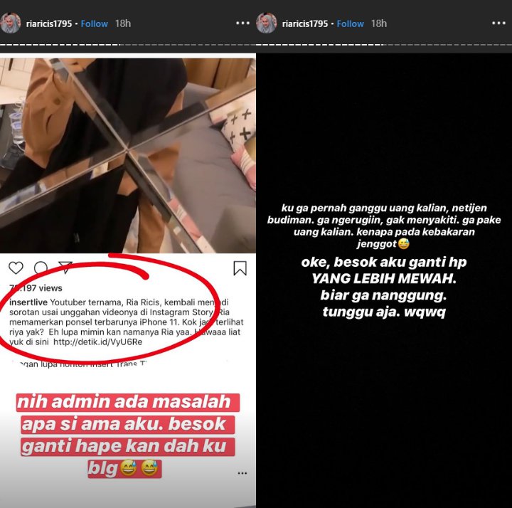 Kesal Dibilang Pamer, Ria Ricis Janji Bakal Ganti Hp Baru Yang Lebih Mewah