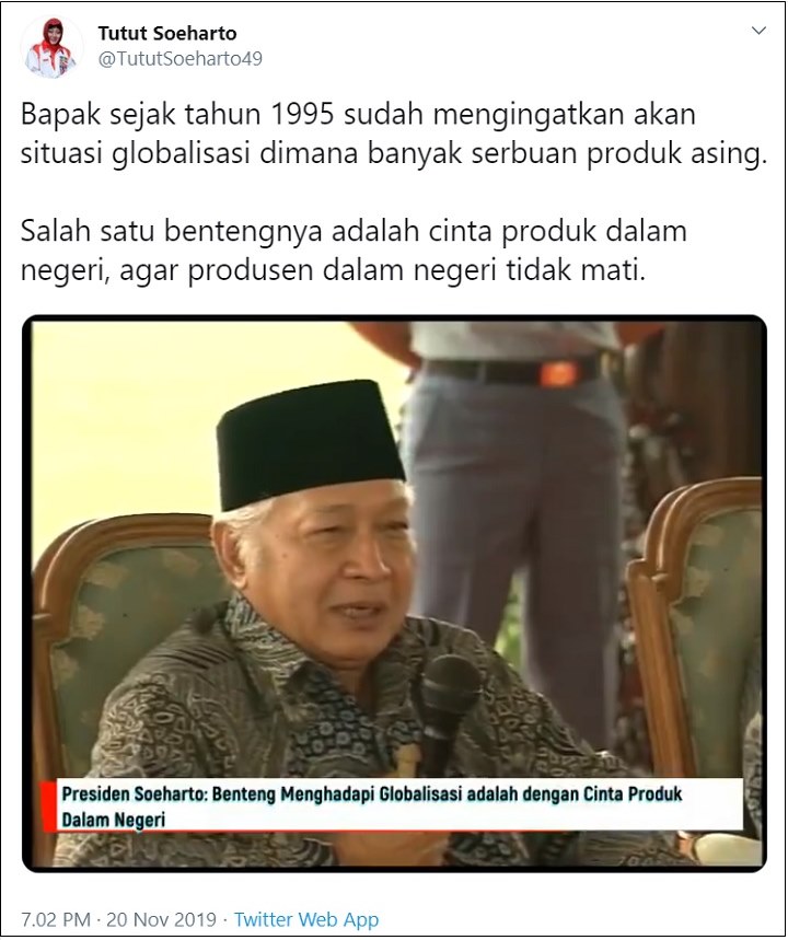 Viral Soeharto Bak Peramal Jitu Prediksi Nasib Indonesia Tahun 2020