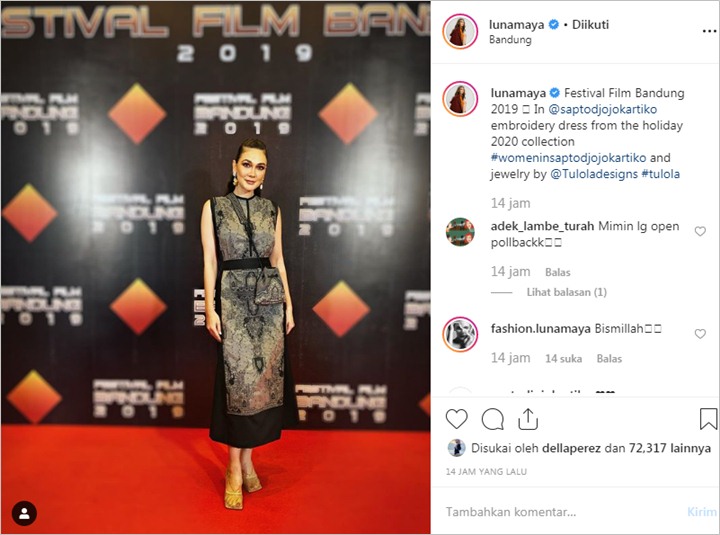 Dikira Mahal, Kostum Cantik Luna Maya di FFB 2019 Ternyata Harganya Cuma Segini