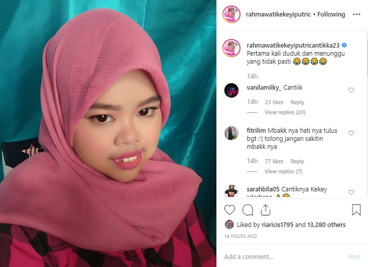 Rahmawati Kekeyi Pose Manis di Postingan Terbaru, Caption Soal Penantian Bikin Kepo