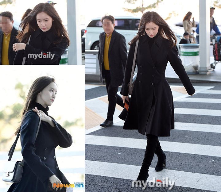 Yoona SNSD Tampil Serba Hitam di Bandara, Wajah Muram Jadi Sorotan
