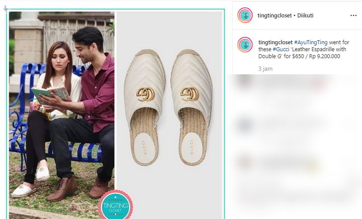 Sepatu Gucci Ayu Ting Ting
