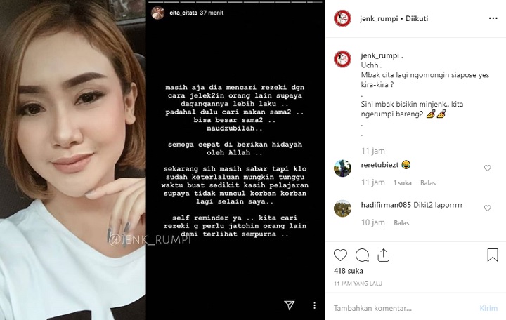 Cita Citata Sindir Siapa