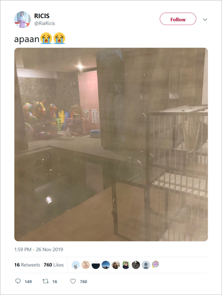 Foto Unggahan Twitter Ria Ricis, Ada Pocong?
