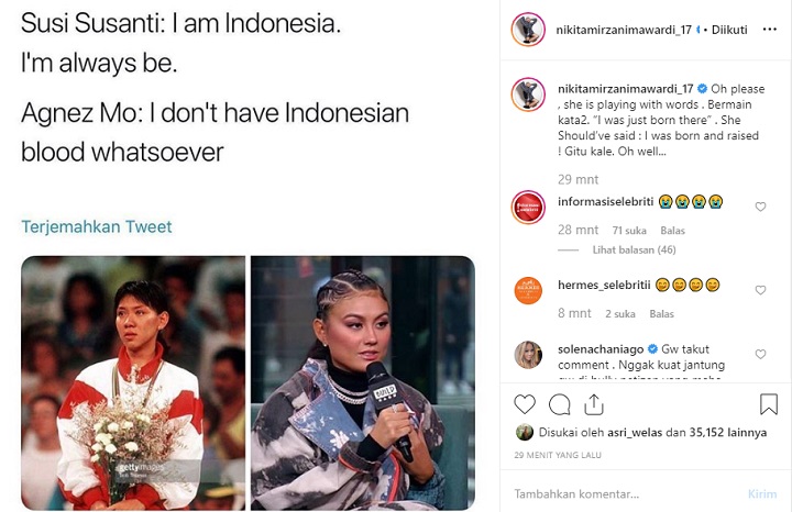 Nikita Mirzani Agnes Monica