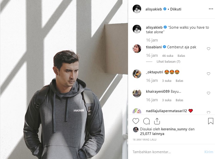 Postingan Ali Syakieb, Galau?