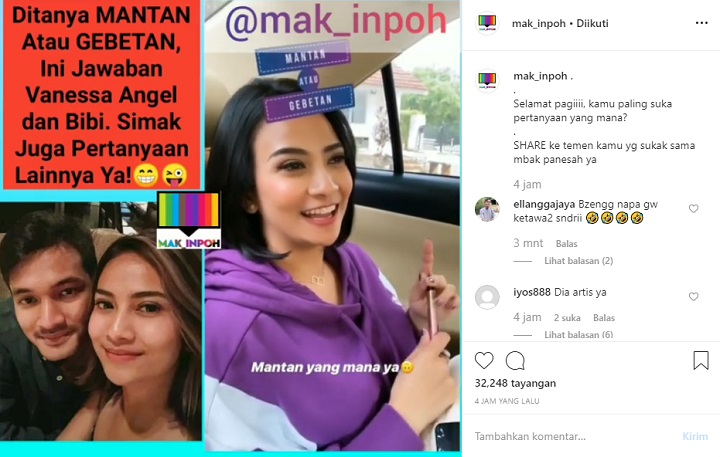 Vanessa Angel dan Bibi Ardiansyah ditanya Soal Mantan Atau Gebetan
