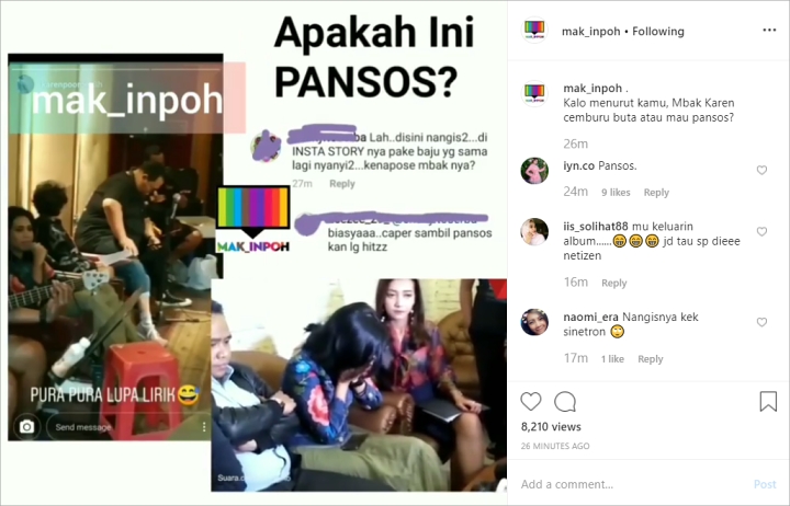 Tuding Marshanda Pelakor, Status Karen Idol Bukti Pansos?