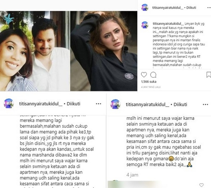 Ramalan Nyai Kidul Soal Perseteruan Marshanda dan Karen Idol