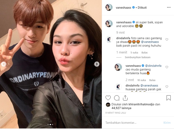 Komentar Vanesha Prescilla Soal Kang Daniel