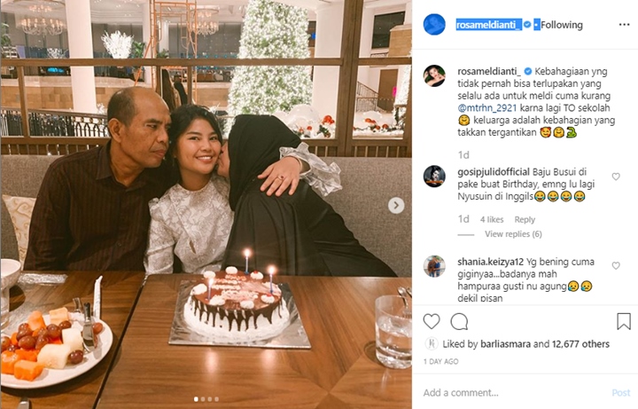 Momen Ultah Rosa Meldianti