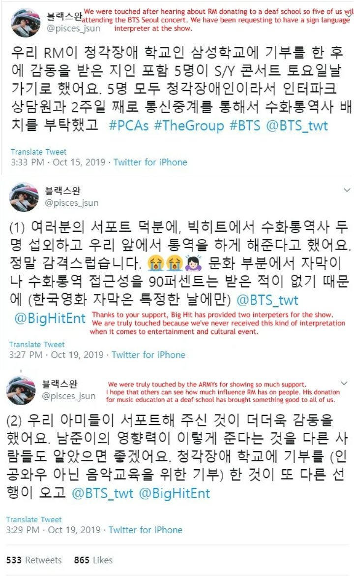Fans BTS Buktikan \'Kekuatan\' Dengan Bantu Sediakan Penerjemah Bahasa Isyarat Di Konser RM cs