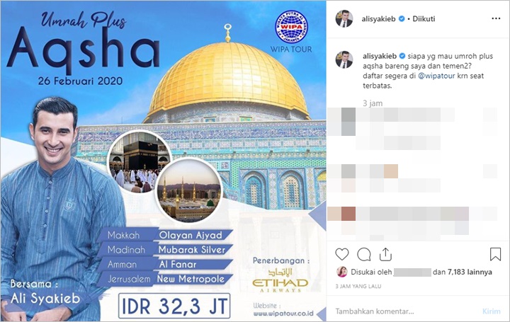 Ali Syakieb Mau Umrah