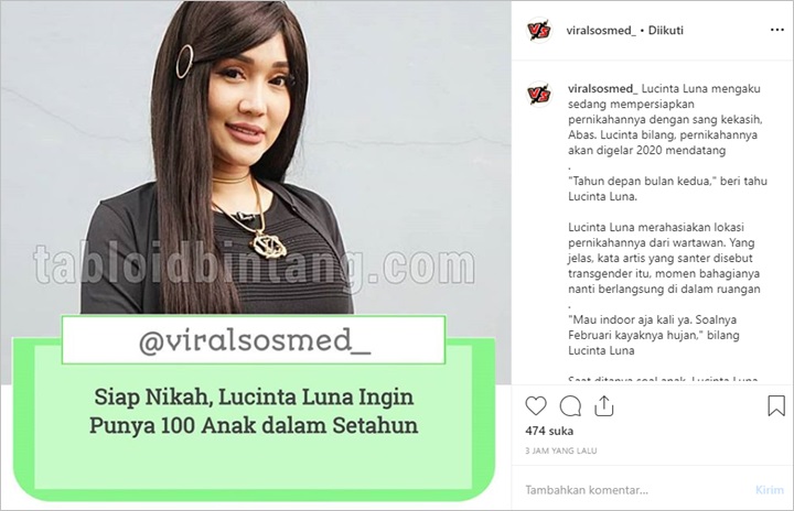 Lucinta Luna 100 Anak