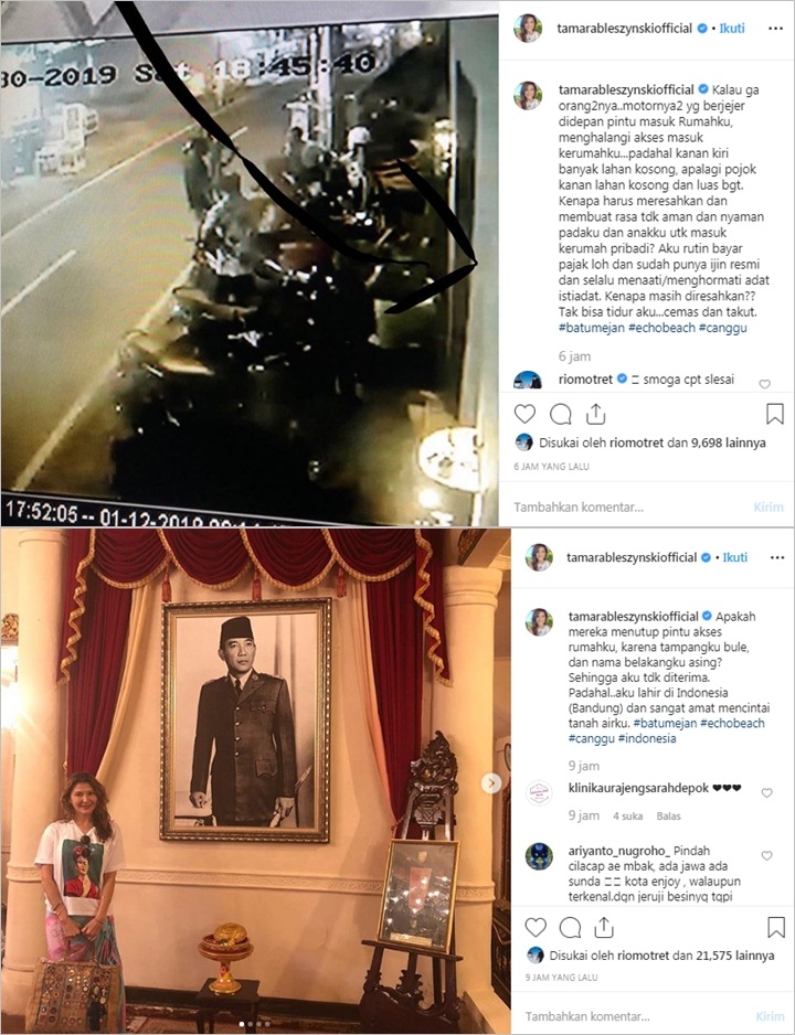 Tamara Bleszynski Resah Rumah Distroni Gerombolan Pria, Bukti CCTV Bikin Netter Ikut Tak Tenang