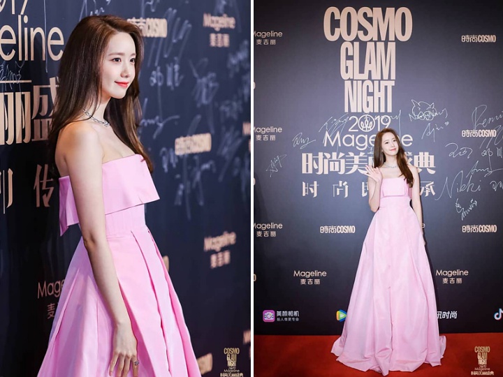 Yoona SNSD Bikin Speechless Saking Cantiknya Pakai Gaun Umbar Bahu Bak Putri