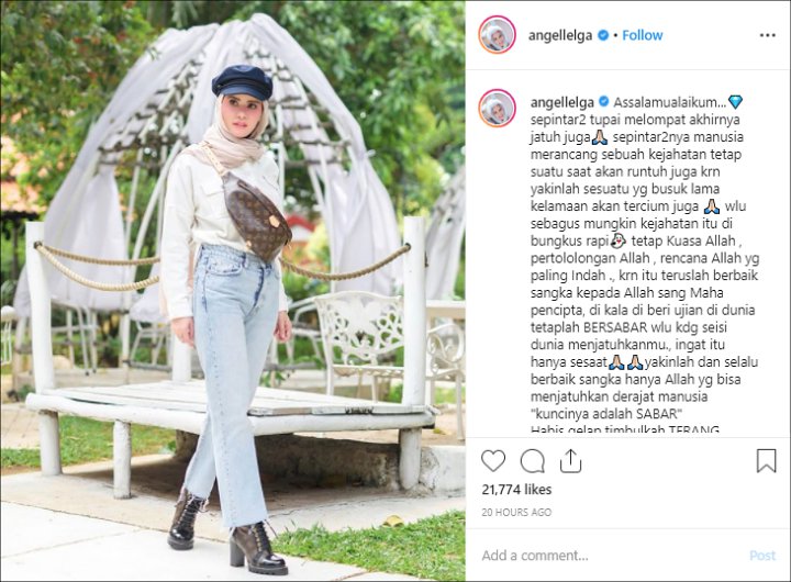 Angel Lelga Sindir Vicky Prasetyo