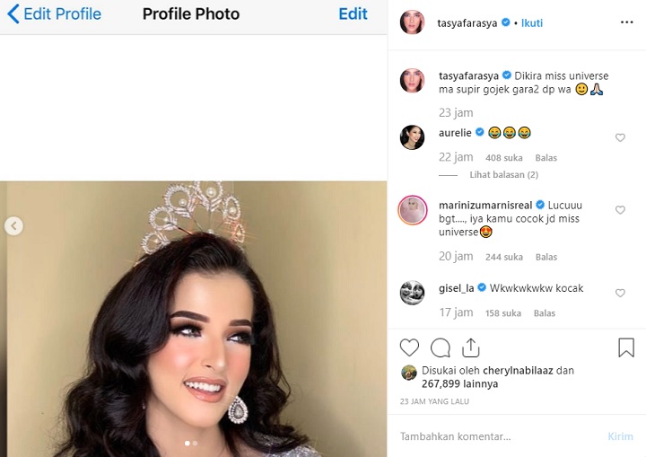 Tasya Farasya Dikira Miss Universe