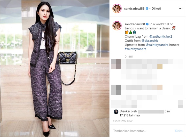 Sandra Dewi OOTD
