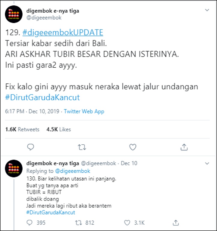 Isu Ari dan Istri Ribut