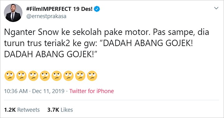 Ernest Prakasa Tukang Ojek