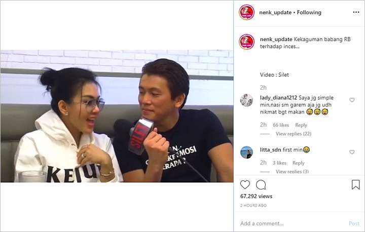 Syahrini dan Reino Barack di \'Silet\'