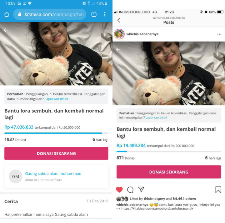 Open Donasi Laura