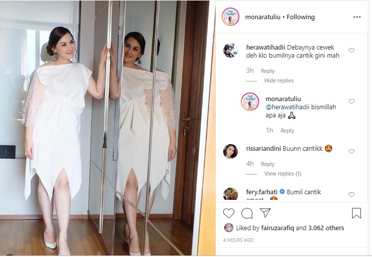 Mona Ratuliu Tetap Tampil Cantik Di Kehamilan 4 Bulan Jadi Tanda Bakal Punya Anak Perempuan?
