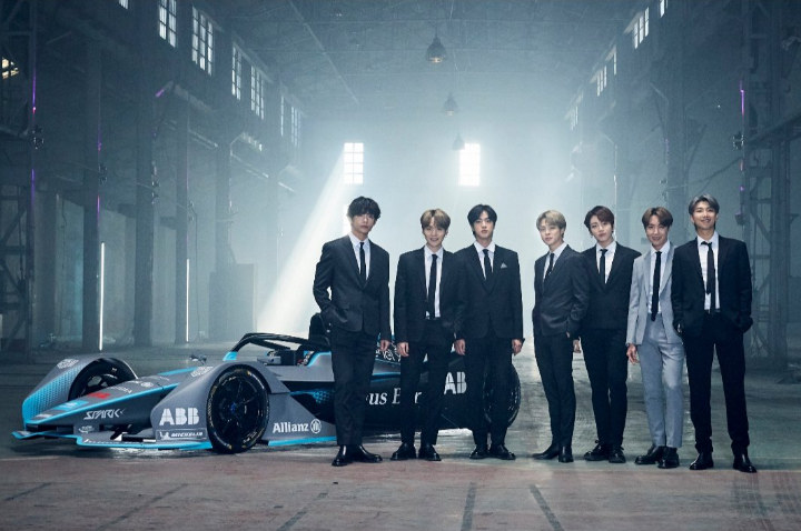 BTS Dikontrak Jadi Ambassador Global Balap Mobil Ramah Lingkungan