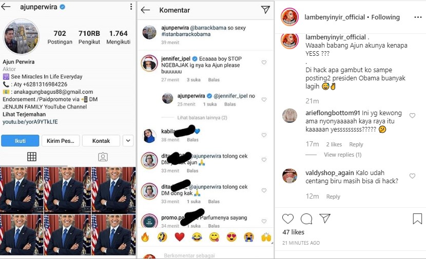 Akun Instagram Ajun Perwira Di-Hack Bikin Kaget, Istri Panik Lakukan Ini